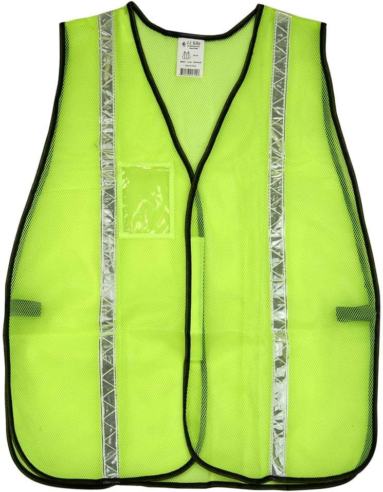 J. J. Keller & Associates, Inc. 10-pk. Universal Safety Vest - Polyester Mesh Orange, SAFEGEAR
