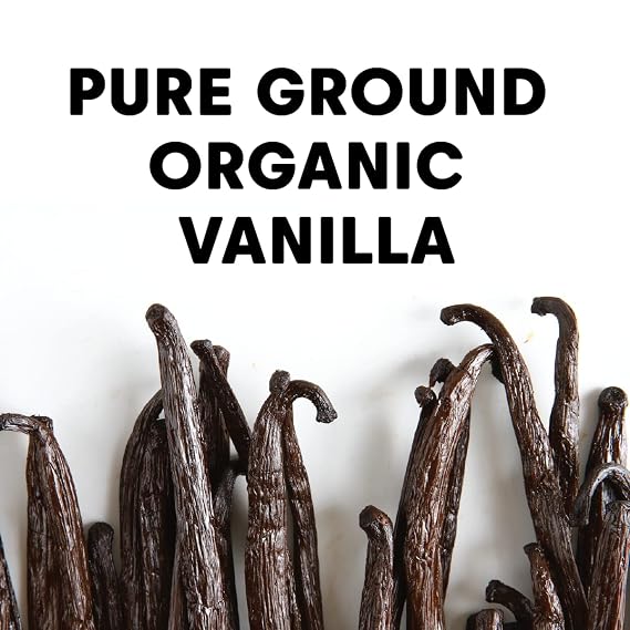 Wilderness Poets, Pure Vanilla Powder - 100% Organic Ground Vanilla Beans - Half-Ounce Glass Jar (14 Grams) - Tahitian Variety, Grade A | Potent, Super Aromatic, Perfect for Chefs, Baking, Ice Cream, Coffee Lattes