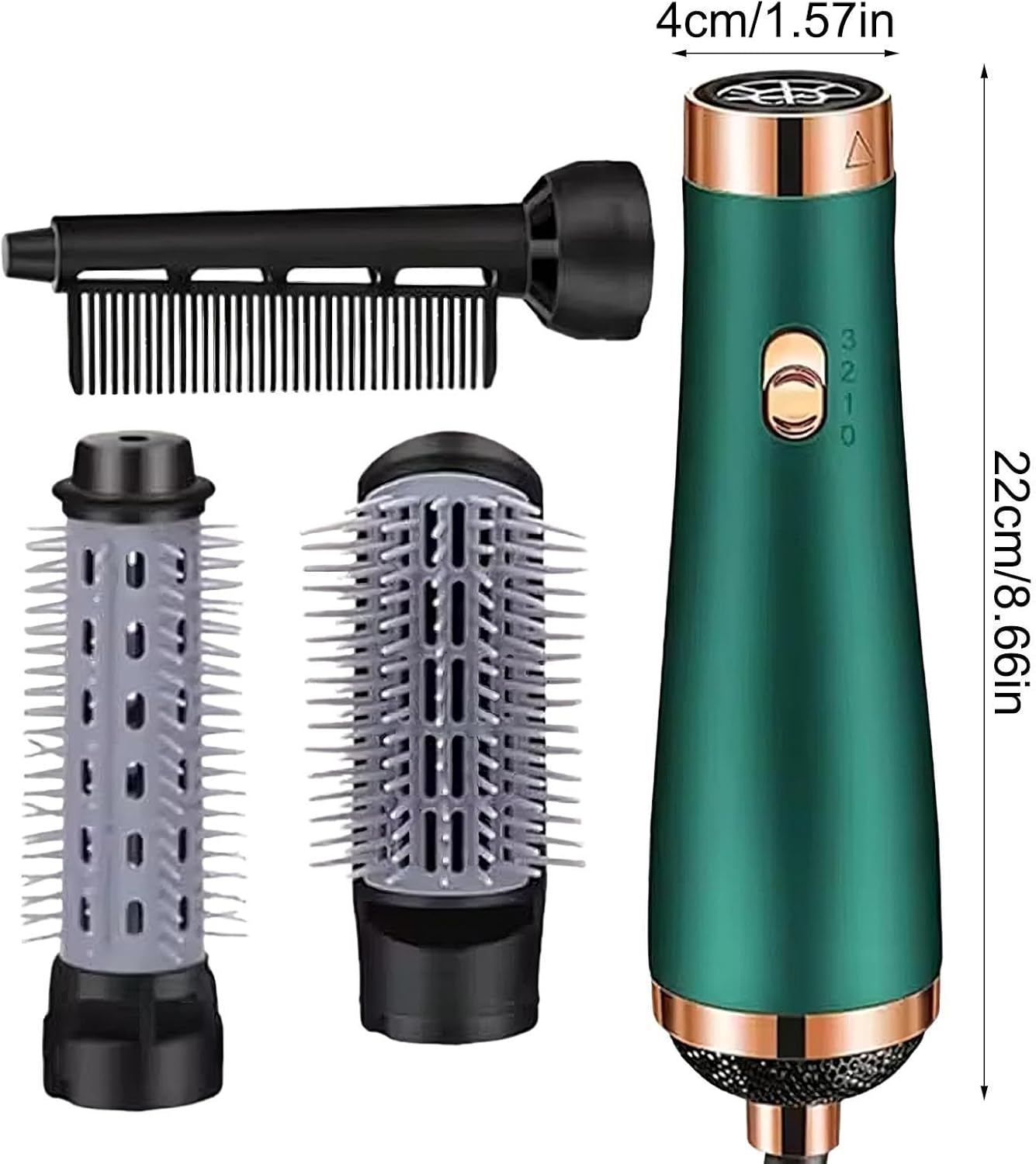 Air Styler,Professional Curler Straightener | Air Wrap Curler Hair Straightener,for Women Girls Long Short Curly Straight Home Daily Travel Salon