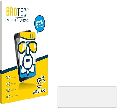 brotect Glass Screen Protector Film Compatible with Omnitronic XDP-1502 - Glass-Foil 9H Protection [Scratch Resistant, High Clarity]
