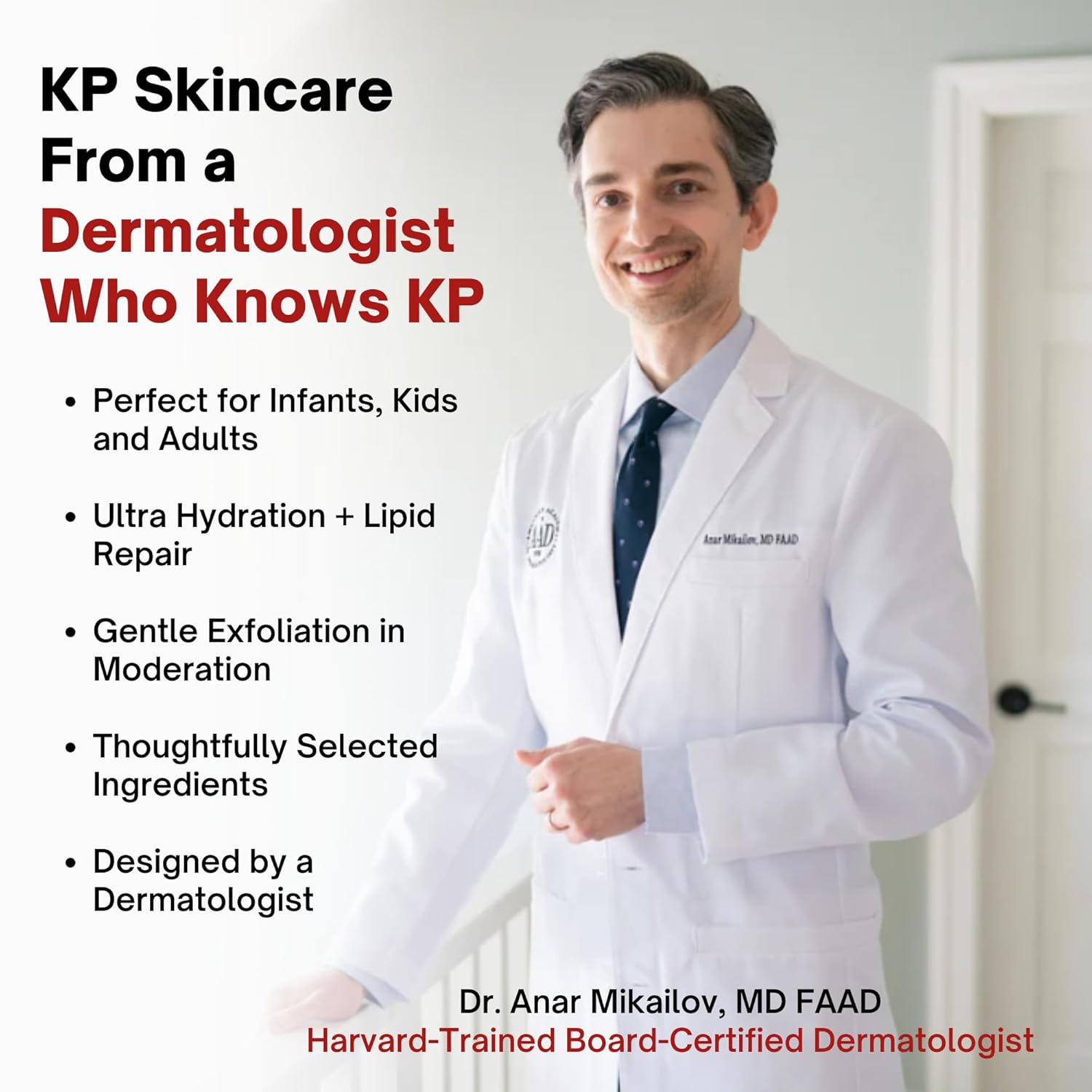 Moisturizing Keratosis Pilaris Cream for Kids | Gentle Hydration for Dry, Bumpy Skin | Dermatologist-Developed Lotion | Non-Irritating, Acid-Free Formula | 16 oz - Image 3