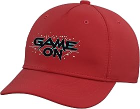 Game On Gamer Retro Arcade Style Graphics Adjustable Printed Baseball Hat