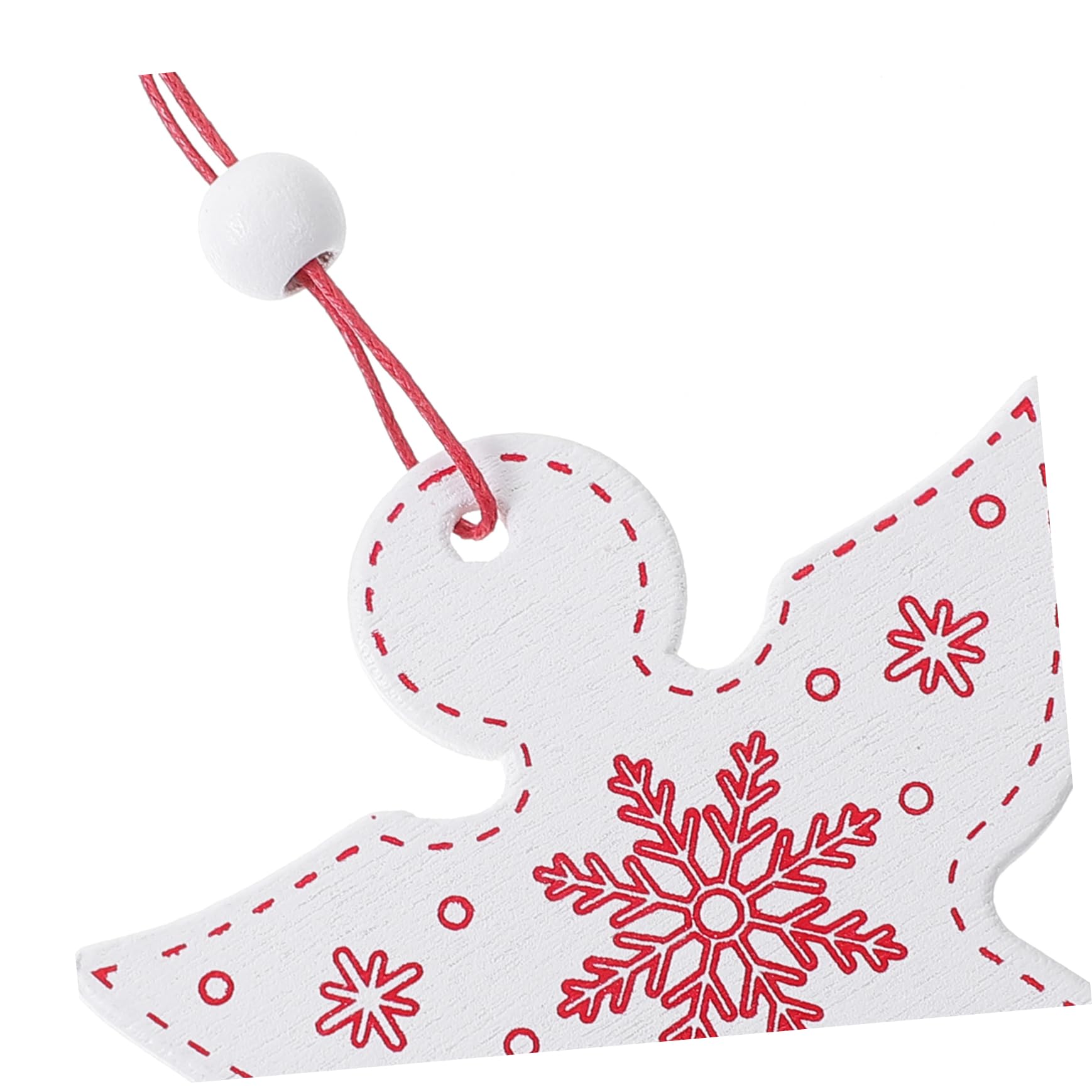 SEWACC 80piezas Adornos Colgantes De Ángel De Madera Para Decoración Navideña Para Árbol De Navidad Decoración De Invierno Colgantes De Madera Para Creación De Navideño