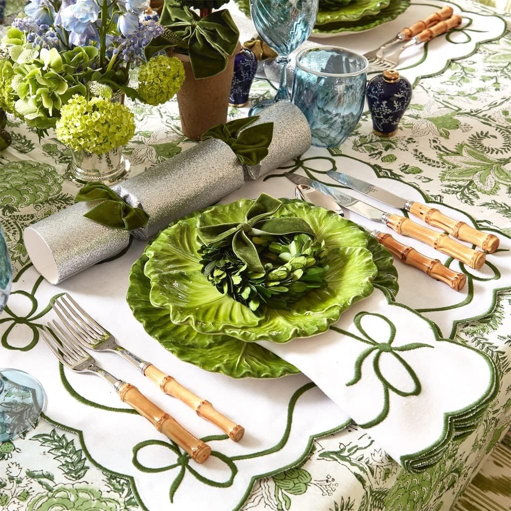 Linen Embroidered Placemats and Napkin Sets Table Decorations Festive Tablecloths Table Covers (Color : A, Size : 48 * 35cm) (A 48 * 35cm)