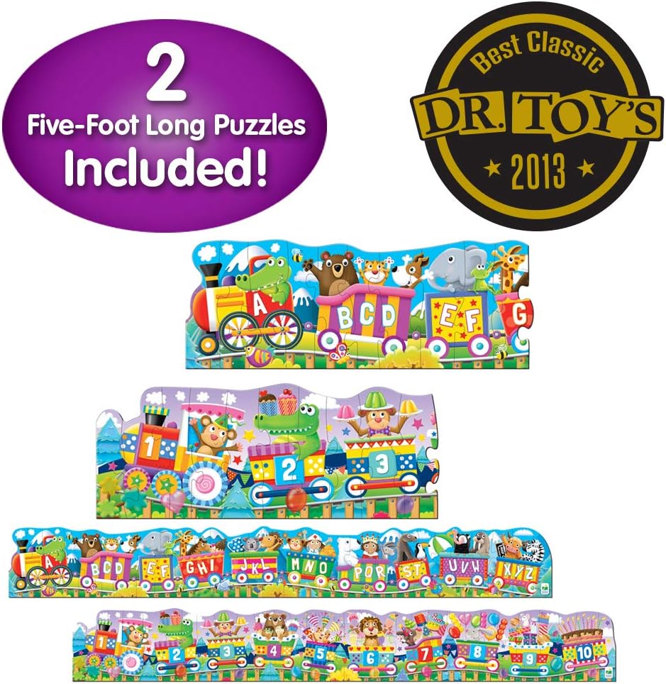 Buy The Learning Journey Puzzle Doubles Giant ABC & 123 Train Floor