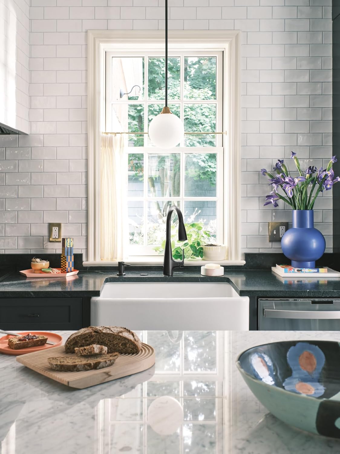 Moen Haelyn Matte Black Touchless Single-Handle Pull-Down Sprayer Kitchen Faucet with Soap Dispenser, Features Power Clean for a Faster Wash, 87627EWBL - Image 15