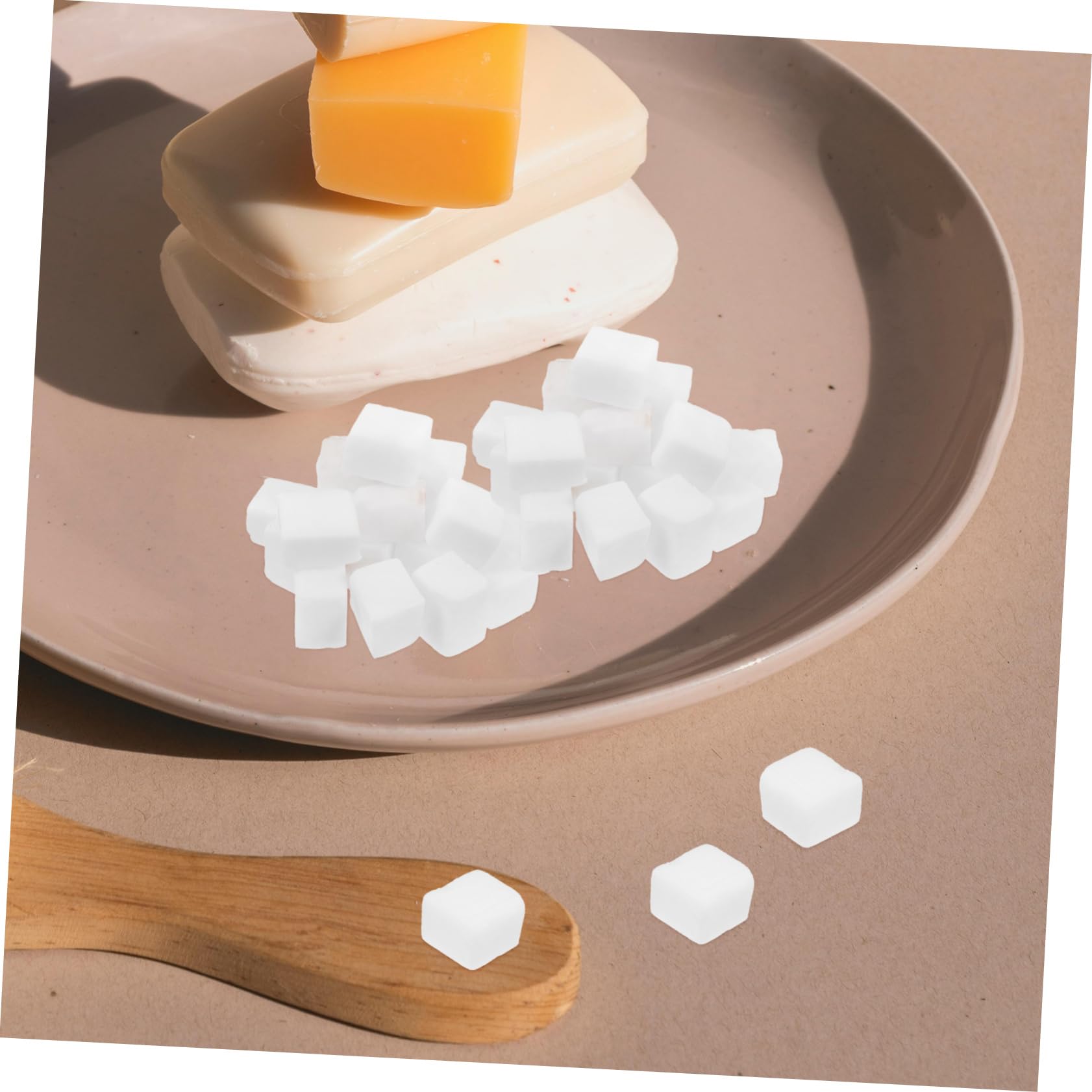 HOMSFOU Base Sapone Bianco Latte 400g per Saponette Fai da Te e Colata