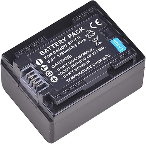 Miniatura 2 de Paquete de baterías para videocámara Canon VIXIA HF R300 R400 R500 HD