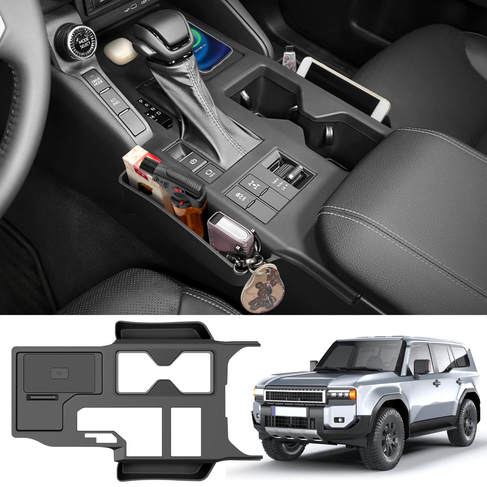 Amazon.com: HUYINPJ Black Center Console Cover Compatible with