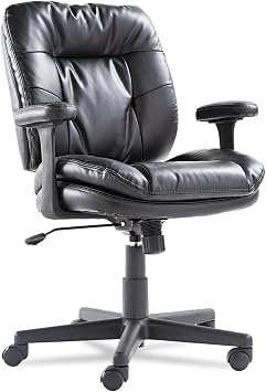 OIF ST4819 Executive Swivel/Tilt Chair, Fixed T-Bar Arms, Black