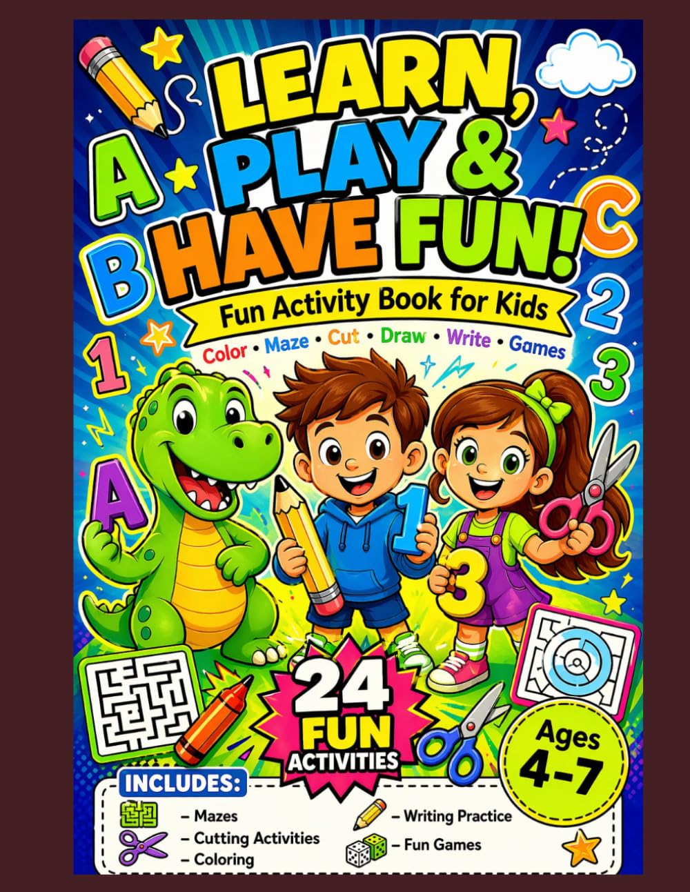 Fun Activity Book For Kids