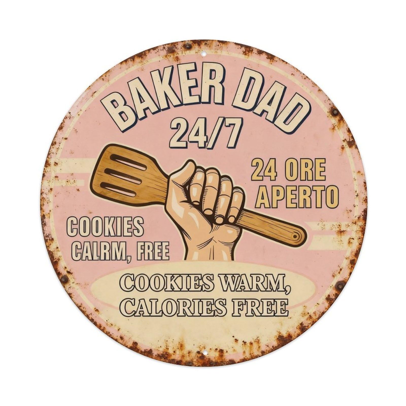 Baker Dad 247 Metal Tin Sign Plaque