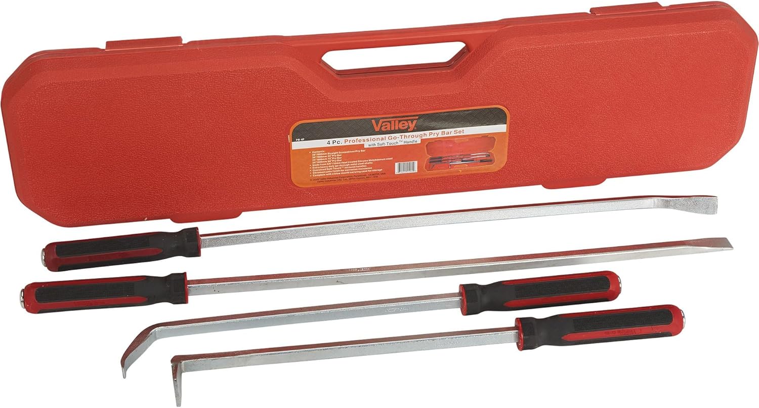 Valley Heavy-Duty Pry Bar Set - 4-Pc. Model Number PB4P