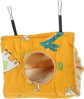 Hohopeti Ninho Casa Periquitos Rede Rede Triangular Pássaro Rede De Inverno Periquito Cama Pássaro Ninho Quente À Prova D'Água Ninho De Papagaio Algodão Pequeno Animal Rede