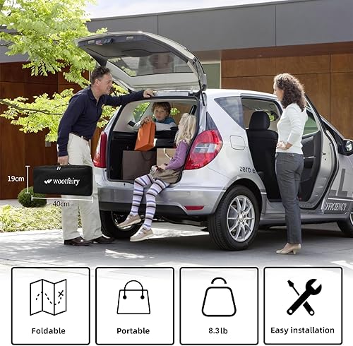 Miniatura 4 de Wootfairy Pantalla de proyector de 100 pulgadas con soporte, pantalla de proyección plegable y portátil, pantalla de proyección 169 4K HD trasera