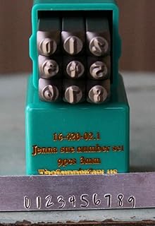 Supply Guy 3mm Jenna Sue Font Metal Stamp Letter Set, Available in Uppercase, Lowercase or Combination Set (NUMBERS (SGCH-JSN3MM))
