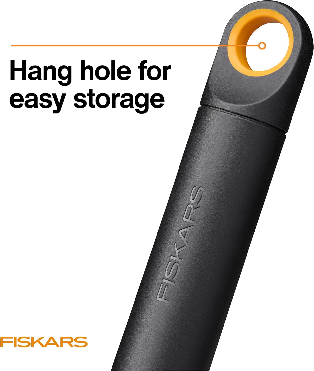 Fiskars Eco Cultivator Hoe with Dual-Function Design, Tapered Blade, Cultivator Tines, Ergonomic Handle, and UV-Resistant Build for Soil Care