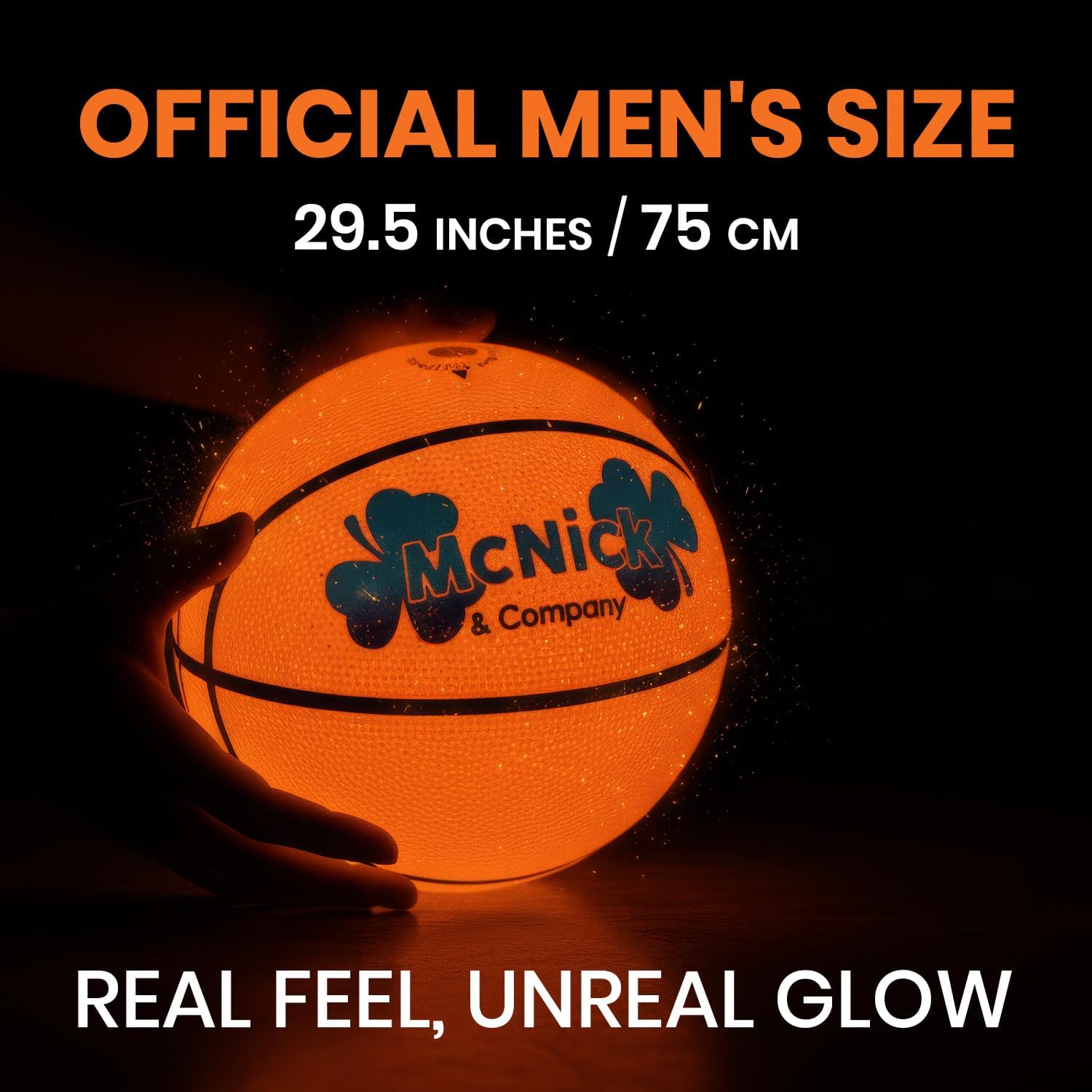 Glow in The Dark Basketball Net Hoop Pair – LED Lighted Basketball Hoop Net for Outdoor Standard Hoops – Heavy Duty All-Weather Nylon, Anti-Whip, Luminous Nightlight Basketball Net with Air Pump