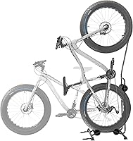 Vista 10 de CyclingDeal Soporte de Bicicleta para Piso - Soporte de Bicicleta Vertical y Horizontal - Soporte de Almacenamiento de Bicicletas - Soporte