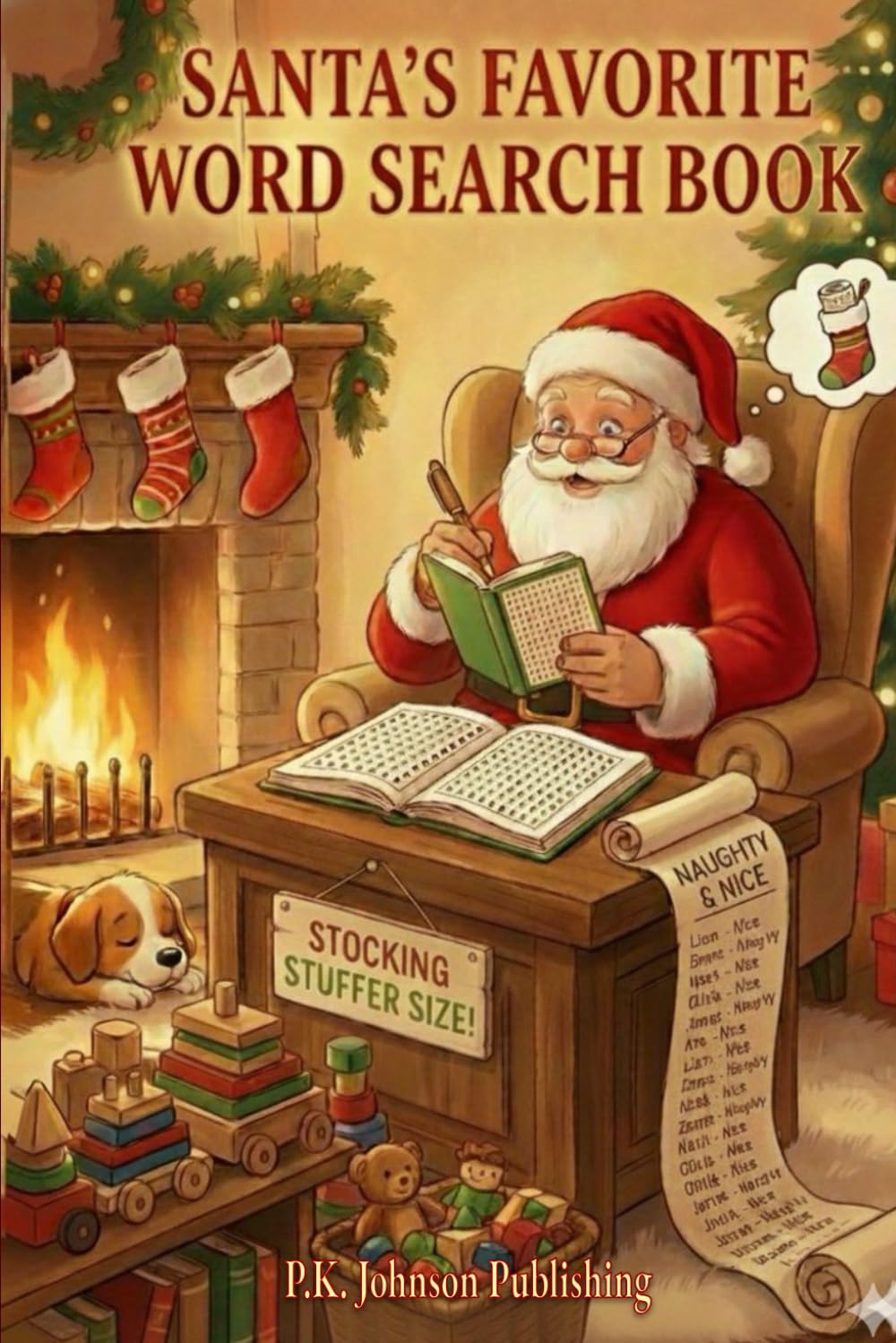 Santa's Favorite Word Search Book: Stocking Stuffer Size