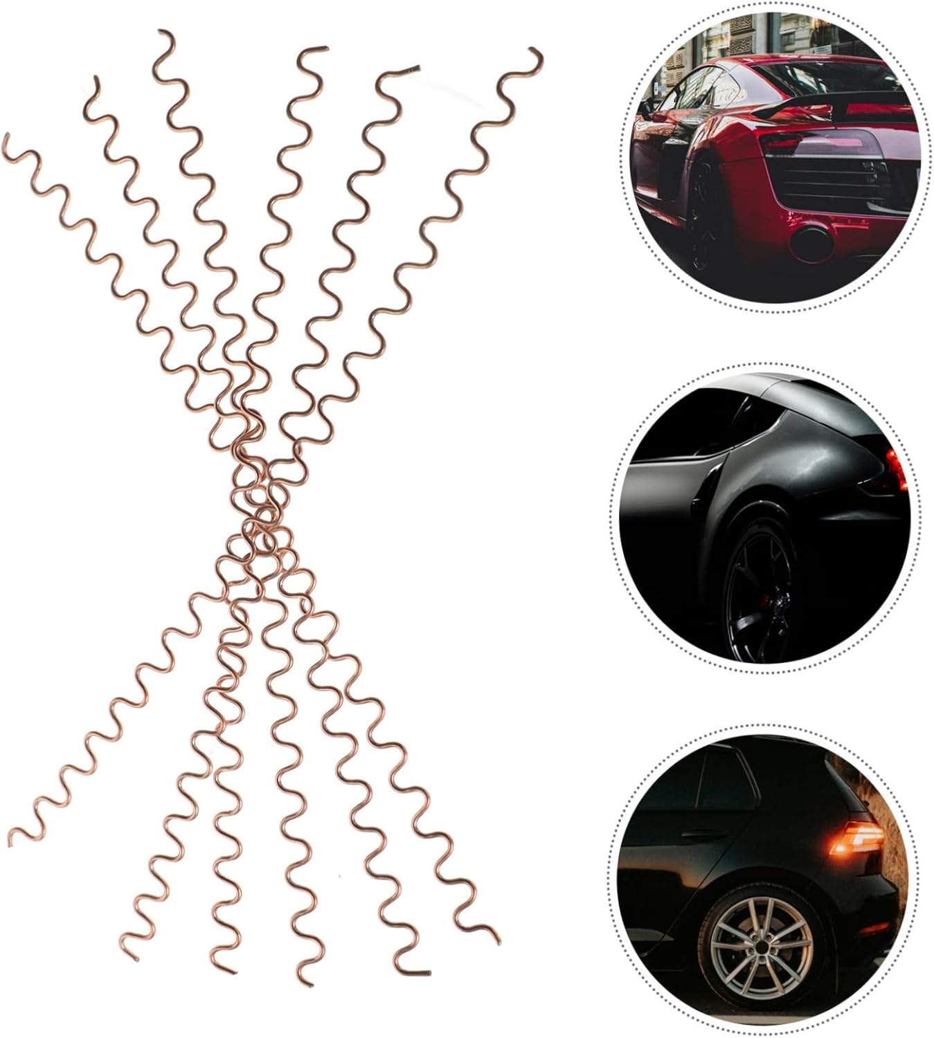 100pcs Car Repair Accessory Dent Pulling Wire Kit for Car Body Denting Welding Wire Replacement