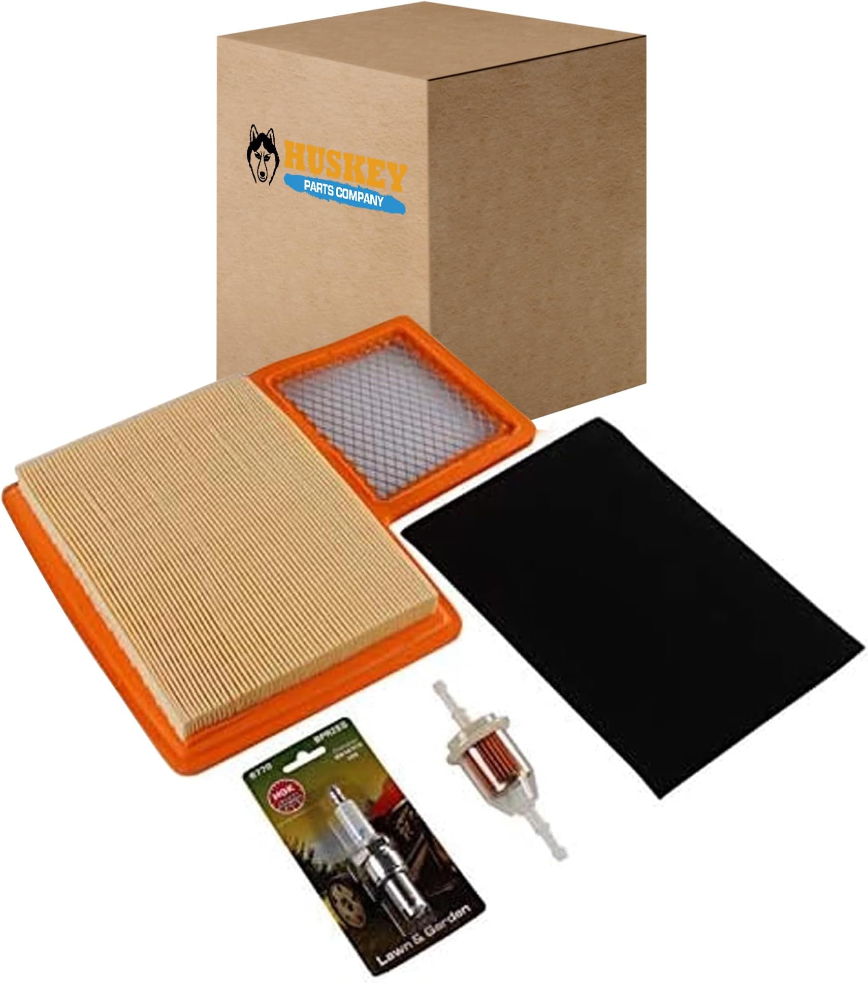 Huskey Golf Cart Tune Up Kit Compatible with Yamaha G16, G19, G22, G29, 2012.5-2016 Gas Golf Carts Including Clutch Drive Belt, Generator Belt, Pre-Filter, Air Filter, Fuel Filter & NGK Spark Plug