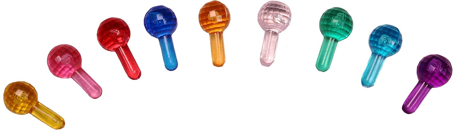 Amazon Com Creative Hobbies Plastic Lites For Ceramic Christmas Trees Faceted Globe Light Ornaments Multi Colors 100 Piece Pack Home Kitchen