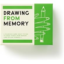 Brass Monkey Drawing from Memory - Social Party Game with 300+ Game Card Prompts for Drawing from Memory