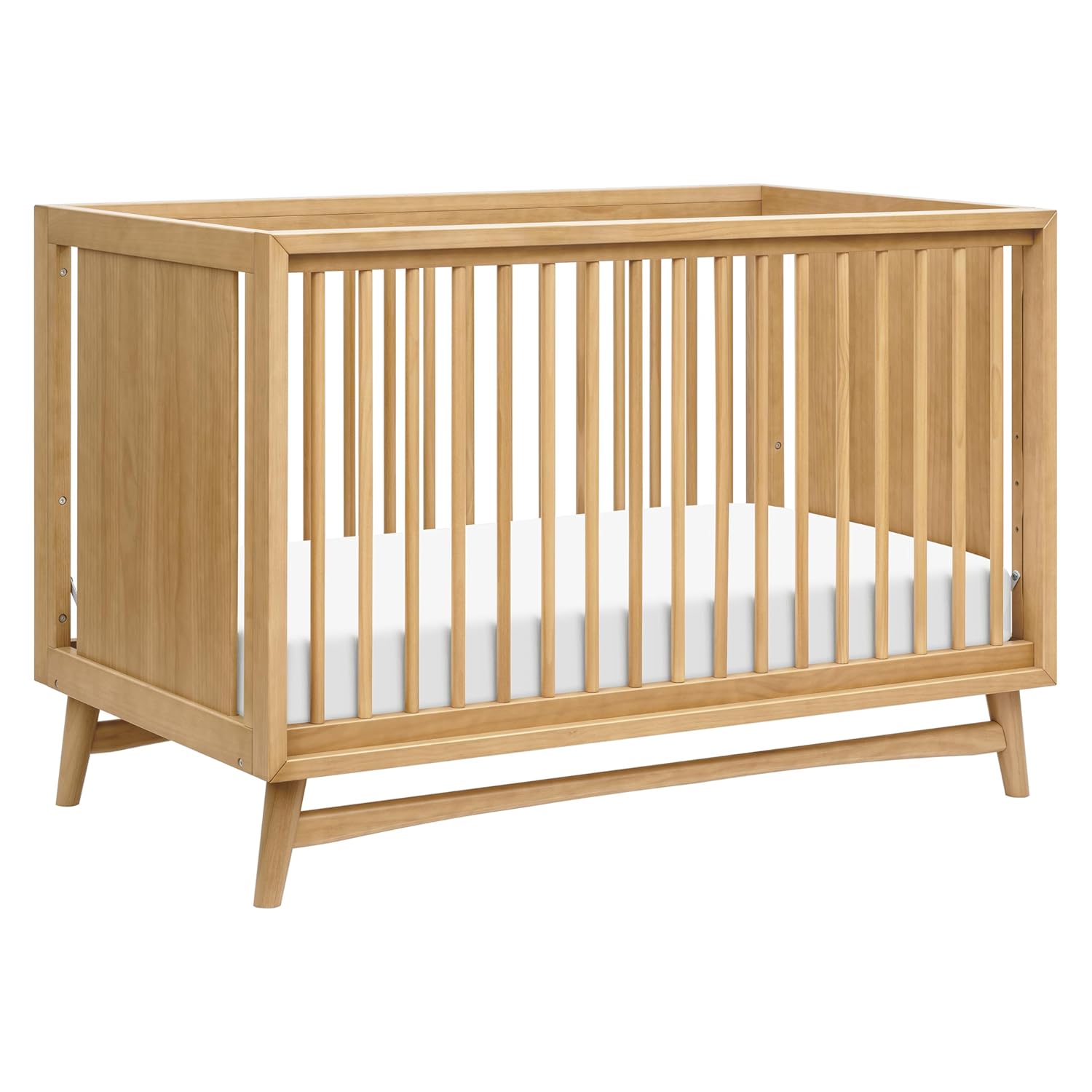 Babyletto Peggy 3-in-1 Convertible Crib with Toddler Bed Conversion Kit in Honey, Greenguard Gold Certified