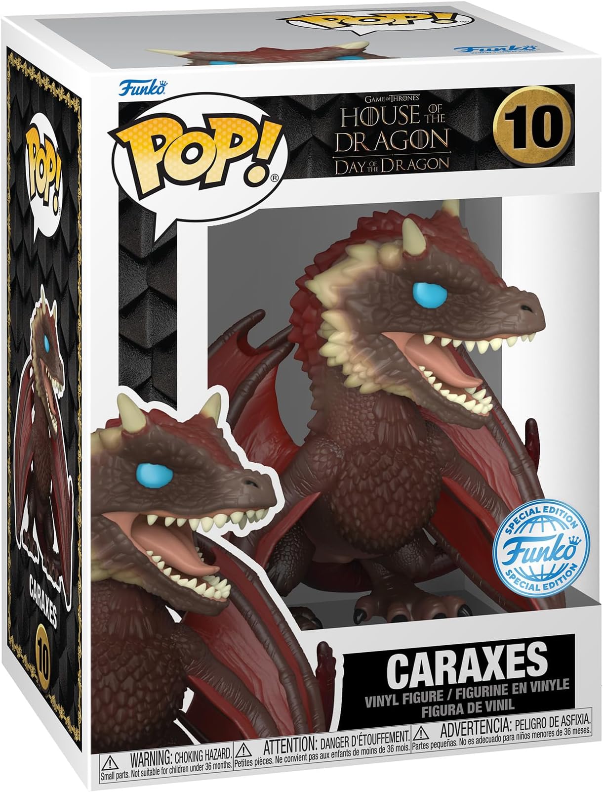 Funko Pop! TV: House Of the Dragon - Caraxes - (Dragon) - Collectable Vinyl Figure - Gift Idea - Official Merchandise - Toys for Kids & Adults - TV Fans - Model Figure for Collectors and Display