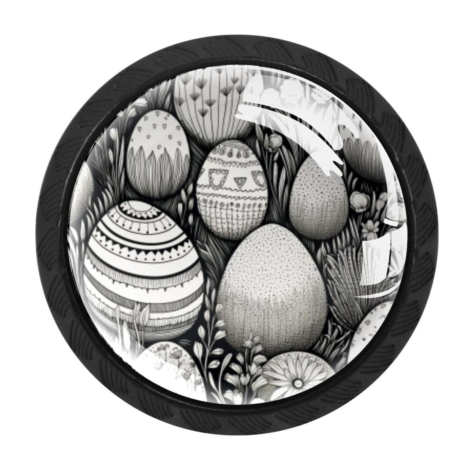 CHENZZZZ 4 pcs Easter Cabinet Knobs Crystal Drawer Pulls for Kitchen, Bathroom Cabinet, Dresser and Cupboard