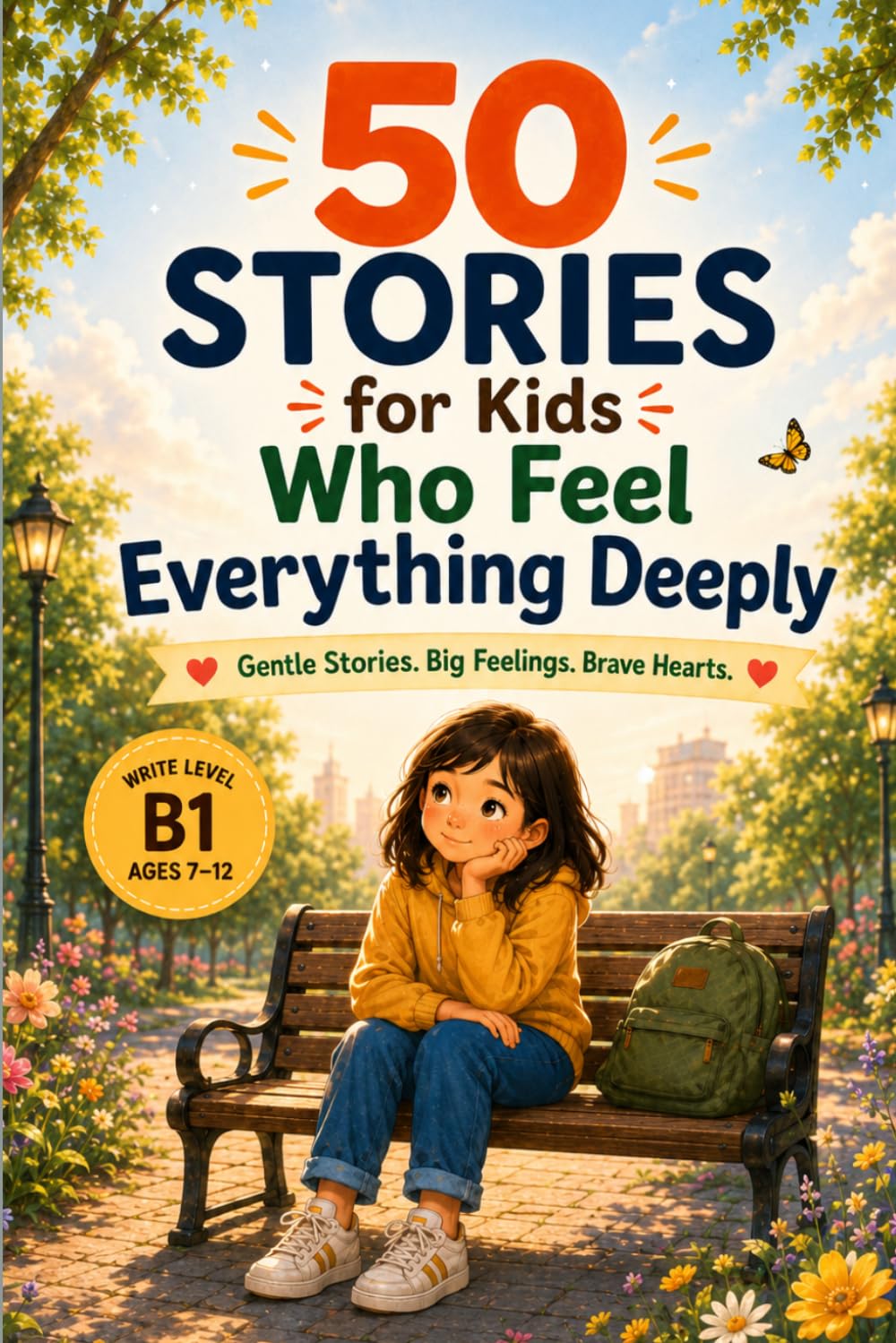50 Stories for Kids Who Feel Everything Deeply: Gentle B1 Stories About Big Feelings, Quiet Strength, and Growing Confidence (Story English for Kids)