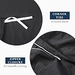 Lane Linen Duvet Cover Twin XL Set, 2 Piece - Black | Skin Friendly, Daily Use, Holiday Gift, Soft Touch, Spare Room, Farmhouse Style, Smooth Finish, Christmas Gift, Winter Ready