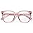 PANNER Oversized Square Blue Light Blocking Glasses for Women Men Anti Glare Reduce Eyestrain Computer Glasses(Pearl Pink)