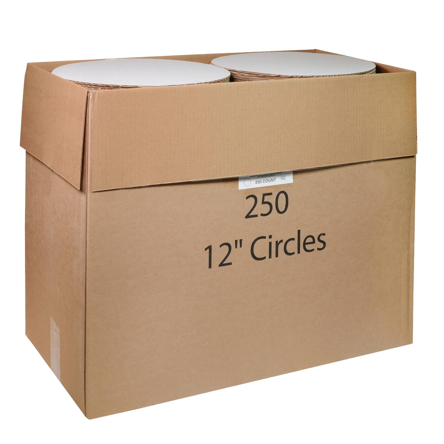 Hoffmaster 12" White Corrugated Cake Circles 250 ct.