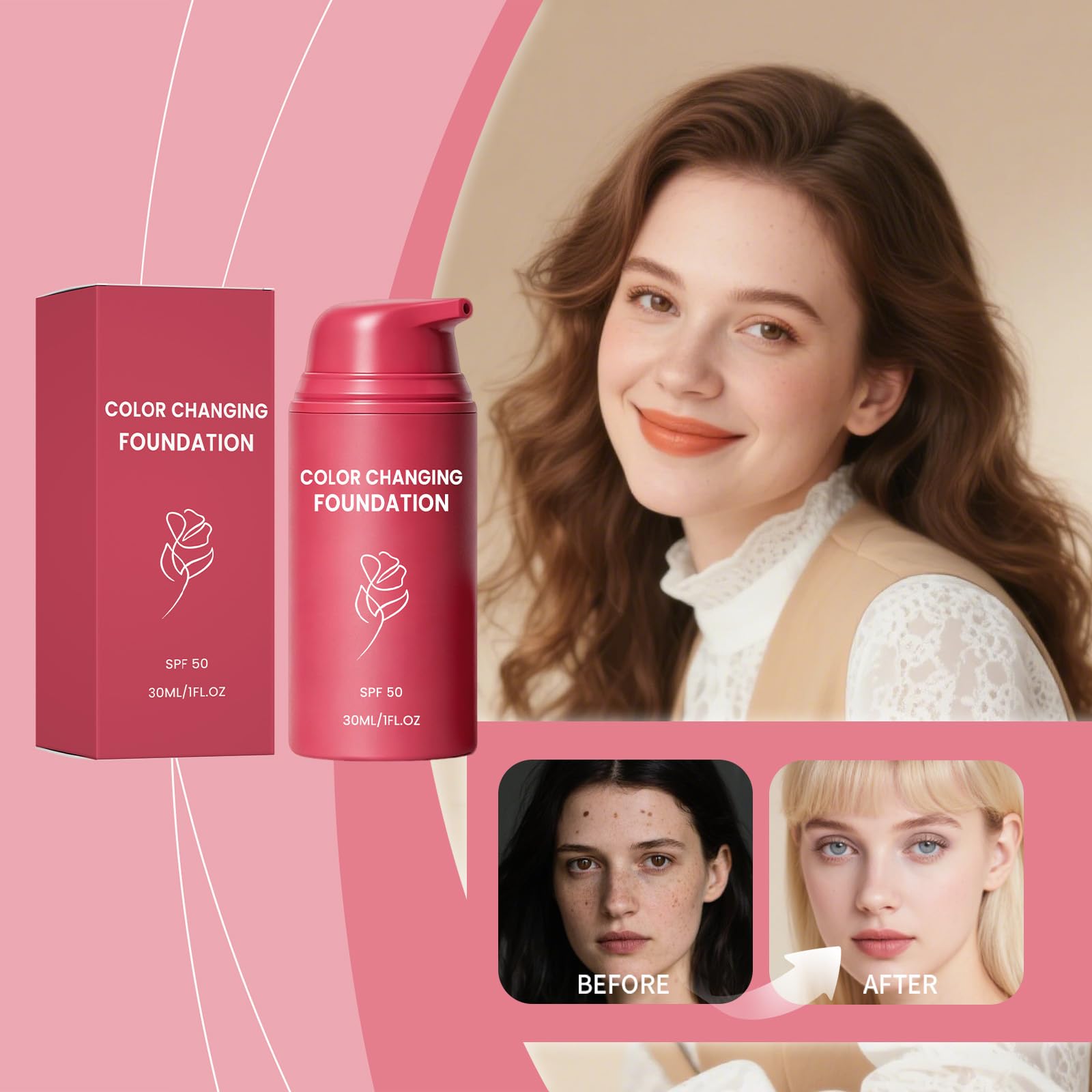Teint de Couleur pour Peau Mature | Cache les Rrides et Fines Lignes