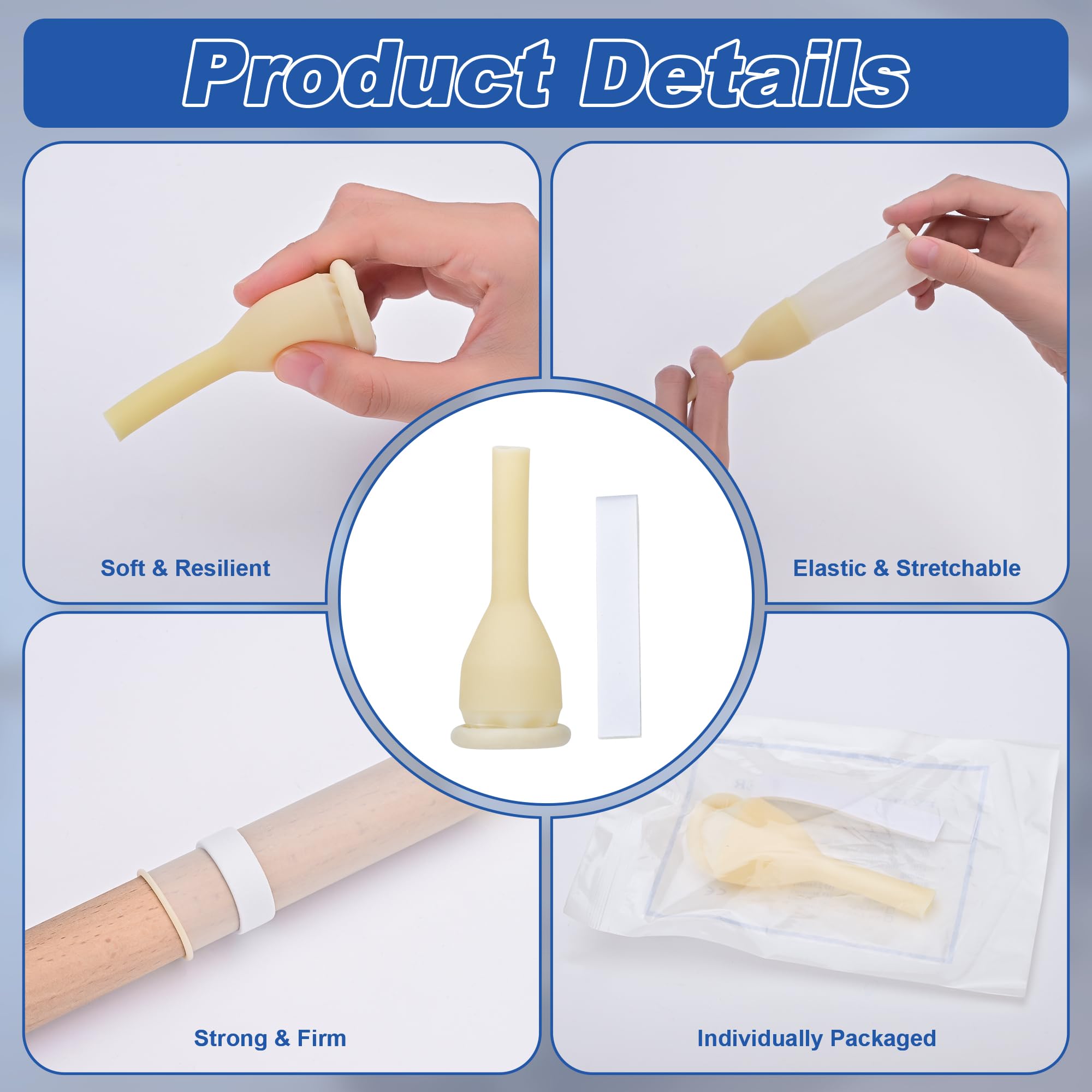 Men's Latex Condom Catheters - 20 Pack -4