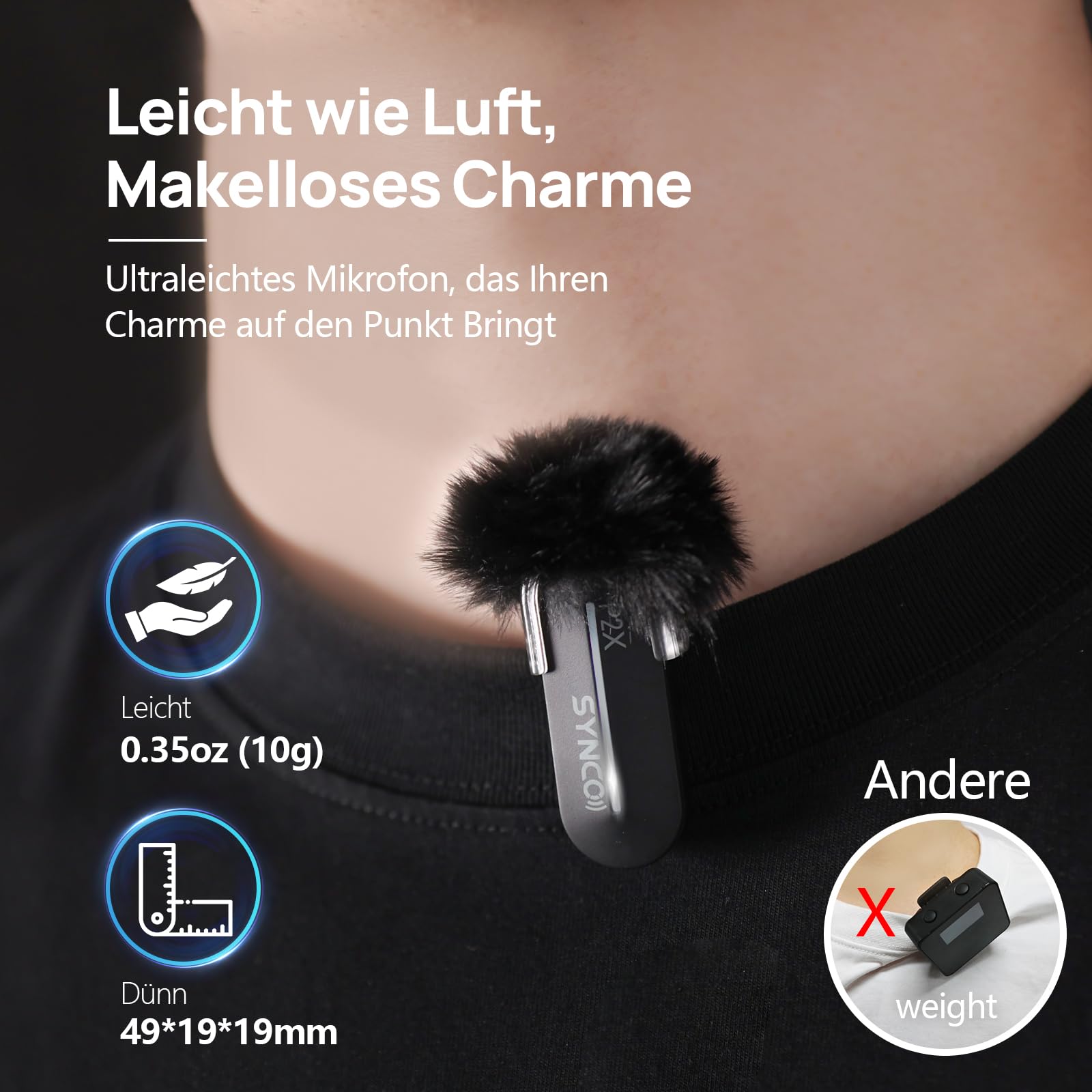 Synco Lavalier Mikrofon Wireless für iPhone – Bild 5