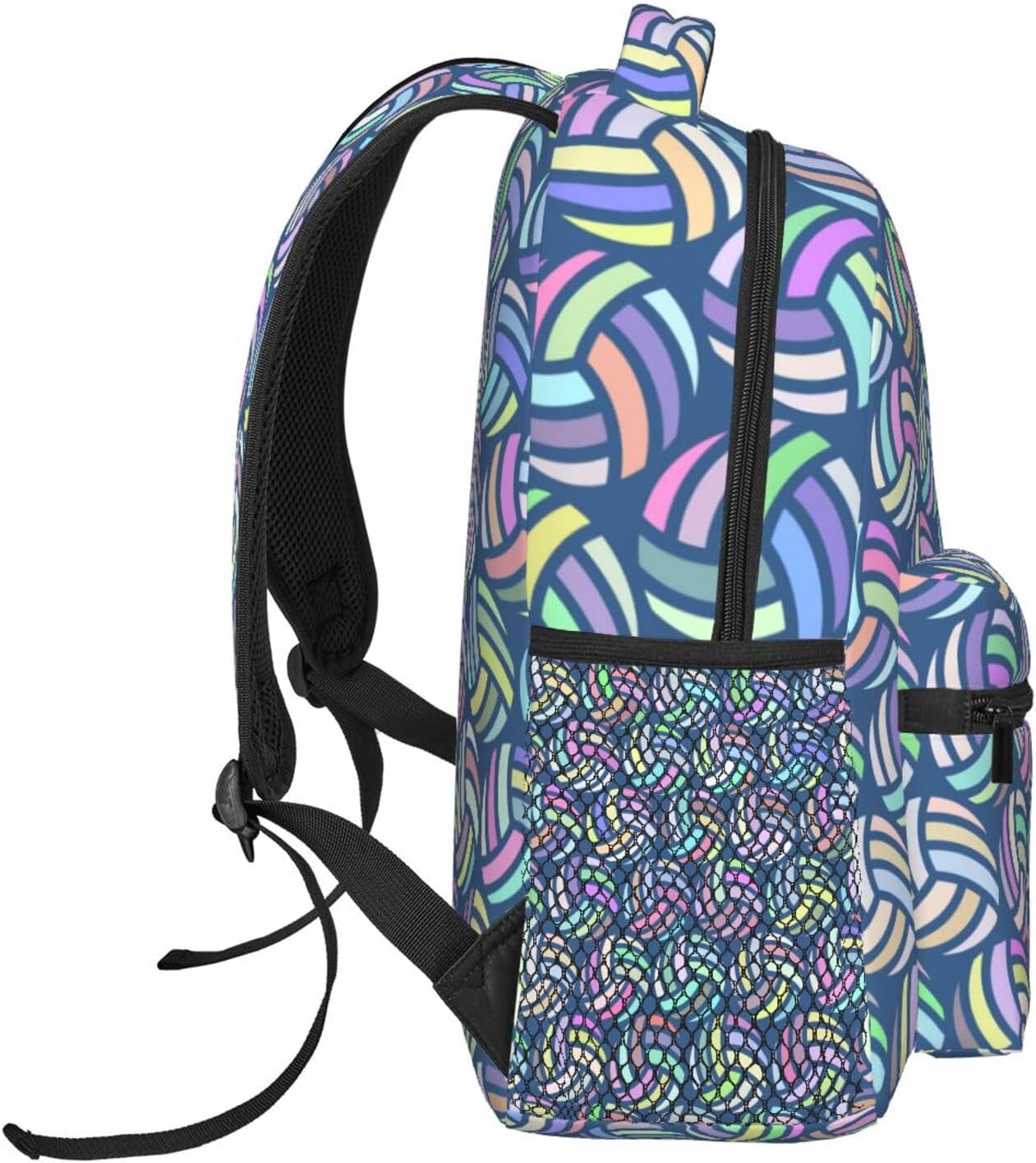 Cute Volleyball Ball Backpack For School Laptop Bags Bookbag Big Casual Daypack For Student Girls Boys Kids Teens Travel Sports Work - Image 4