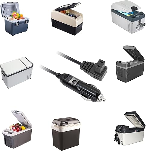 Miniatura 7 de Enfriador de coche Cool Box Mini Nevera Cable de plomo YACSEJAO 4M/13FT 12/24V 2 Pin DC Reemplazo Enfriador de Coche Encendedor de Cigarrillos