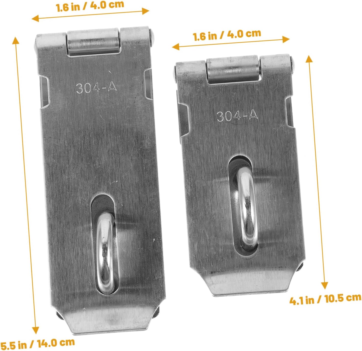 2pcs Stainless Steel Hasp Latch Lock Padlock for Locker Gate Hardware for Fences