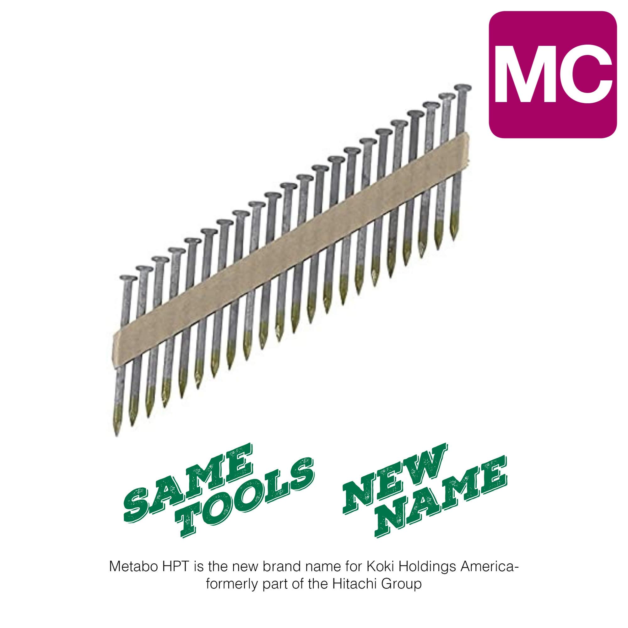 Metabo HPT 17124HPT Heat Treated Brite Basic Paper Tape Strap Tite Nails 1-1/2" x .148 SM - Image 4