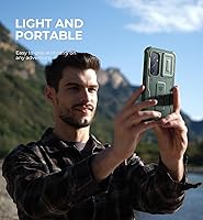 Vista 7 de Dexnor Funda para Samsung Galaxy S24 Plus con cubierta deslizante integrada para cámara, protector de pantalla y soporte, a prueba de golpes, funda