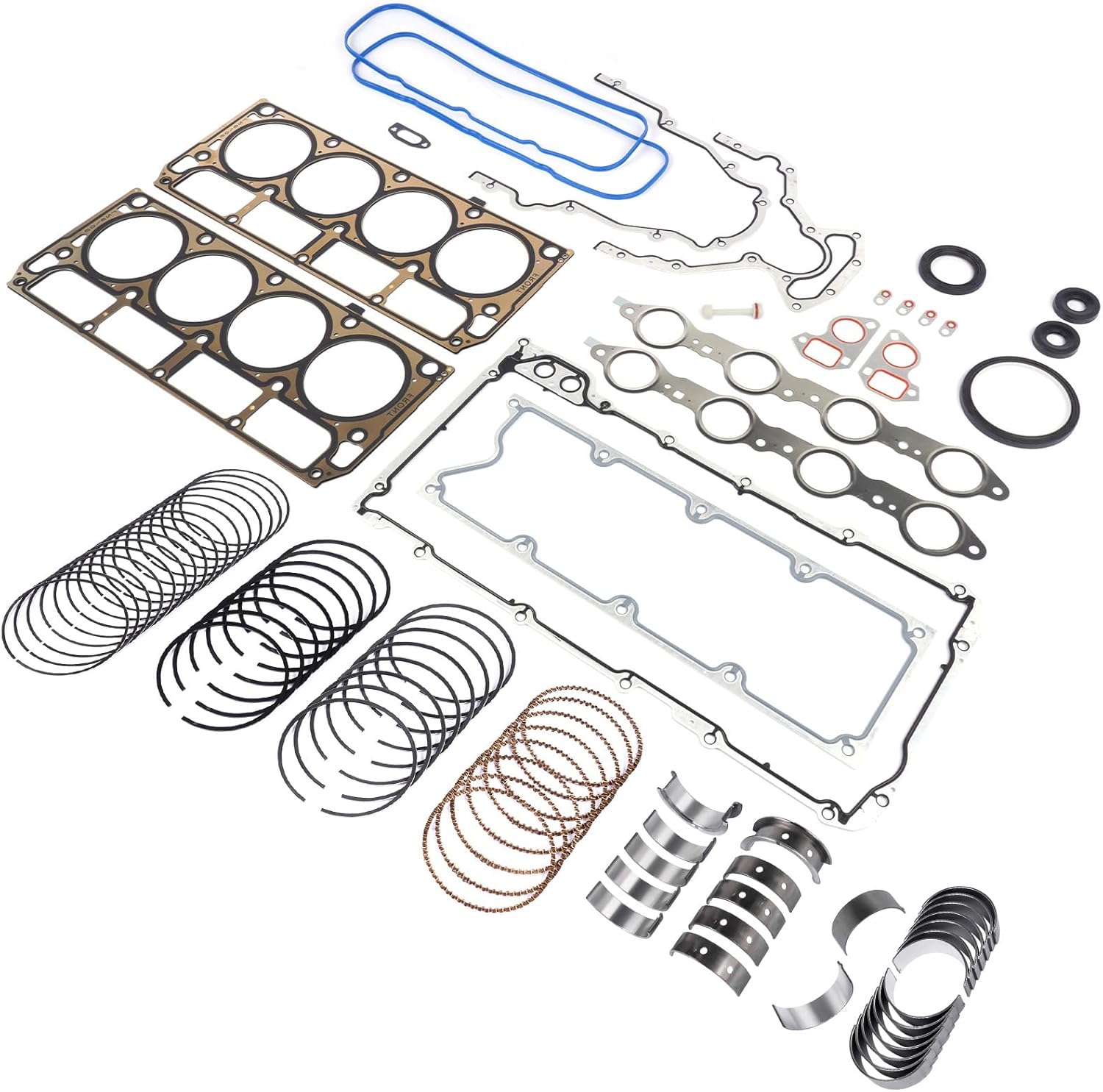 GELUOXI Engine Rebuild Re-Ring Kit Replacement for Chevy GMC Gen III LS1 LS6 LQ4 LQ9 4.8L 5.3L 5.7L 6.0L 12558178 12551933 12611384 12558177