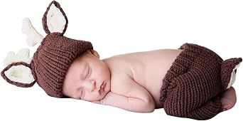 Jastore Baby Photography Props Newborn Boy Girl Photo Shoot Outfits Crochet Costume Infant Knitted Hat Sets