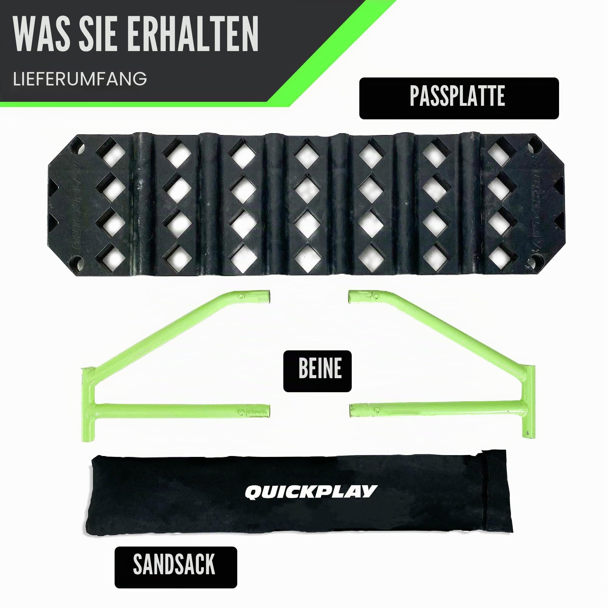 QUICKPLAY Replay Station Prellwand Fussball Pass Wand - Rebounder für Fußball Tragbare Rückprallwand mit Doppelwinkel System - Rebound Board Fussball trainingszubehör - Pass & Schuss Fußball Training