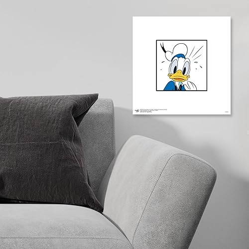 Miniatura 3 de Trends International Gallery Pops Disney Mickey and Friends - Arte de pared preocupado de Donald Duck Expressions, versión sin marco, 12 x 12