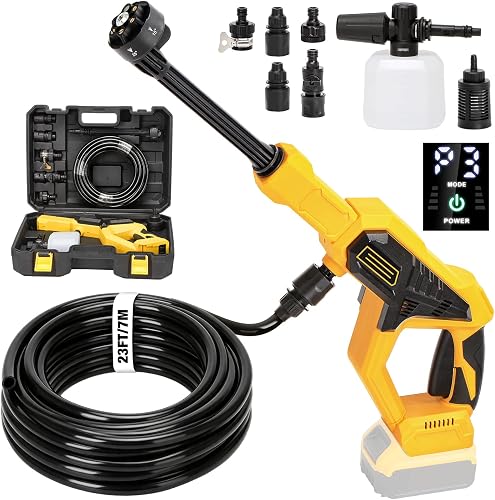 Cordless Portable Washer for Dewalt 20V Battery, 1100 PSI Handheld Washer