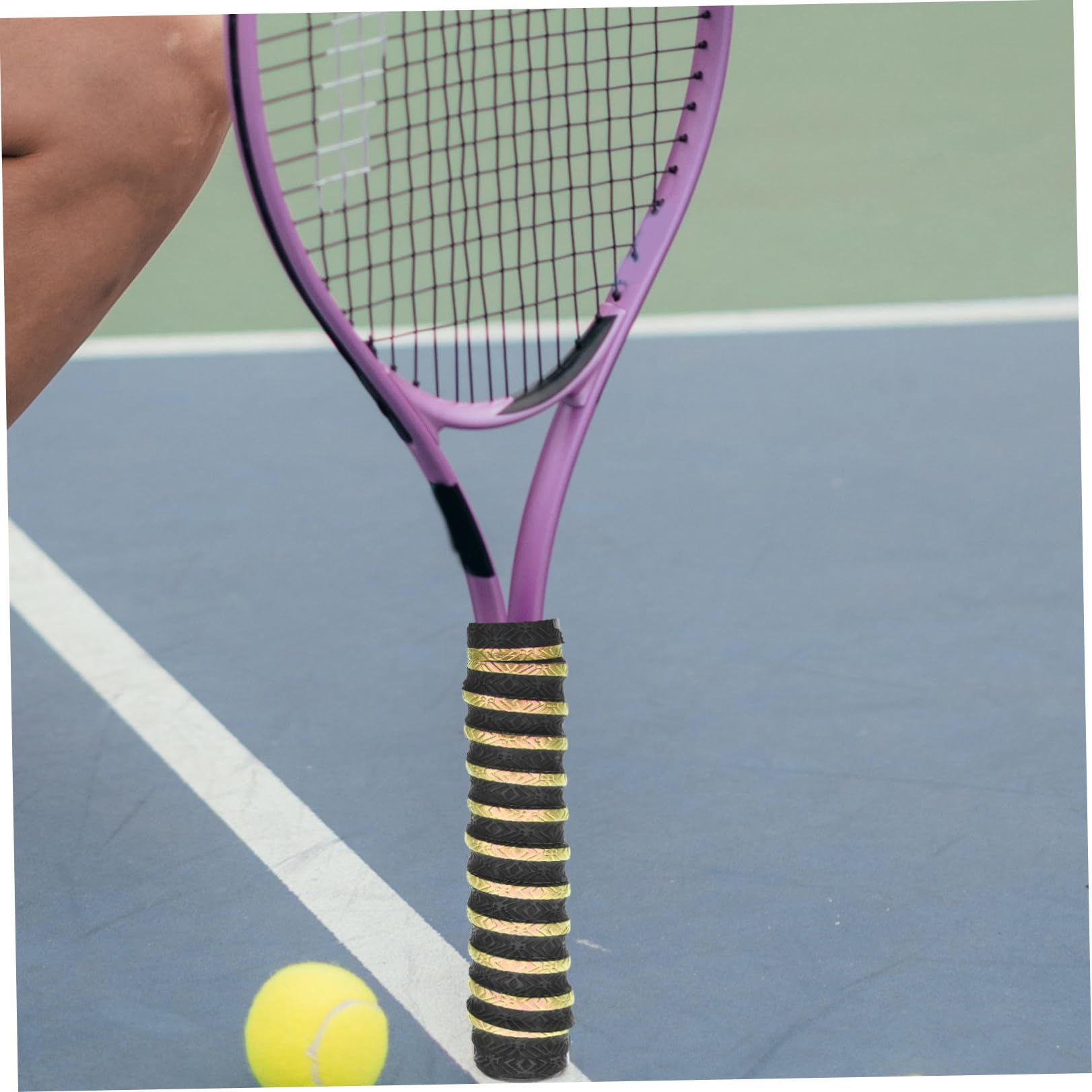 BESPORTBLE 5pezzi Nastro Antiscivolo per Manico di Racchetta Sportiva Accessorio Avvolgente Materiale Assorbente per Badminton e Tennis