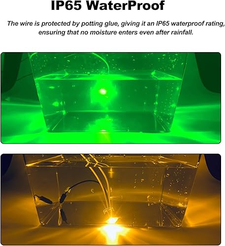 Miniatura 9 de D13 34 Dual Revolution LED Marcador Luces ámbar a azul con indicadores de enchufe de bala y luces LED de señal de giro para remolque, camión,